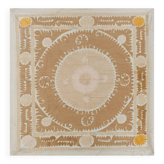 Hand knotted rug, vintage Turkish rug 125x130 cm