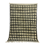 Moroccan rug made of natural wool, handmade, 3x2 m.