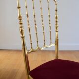 Chaise Chiavari Hollywood Regency 1960