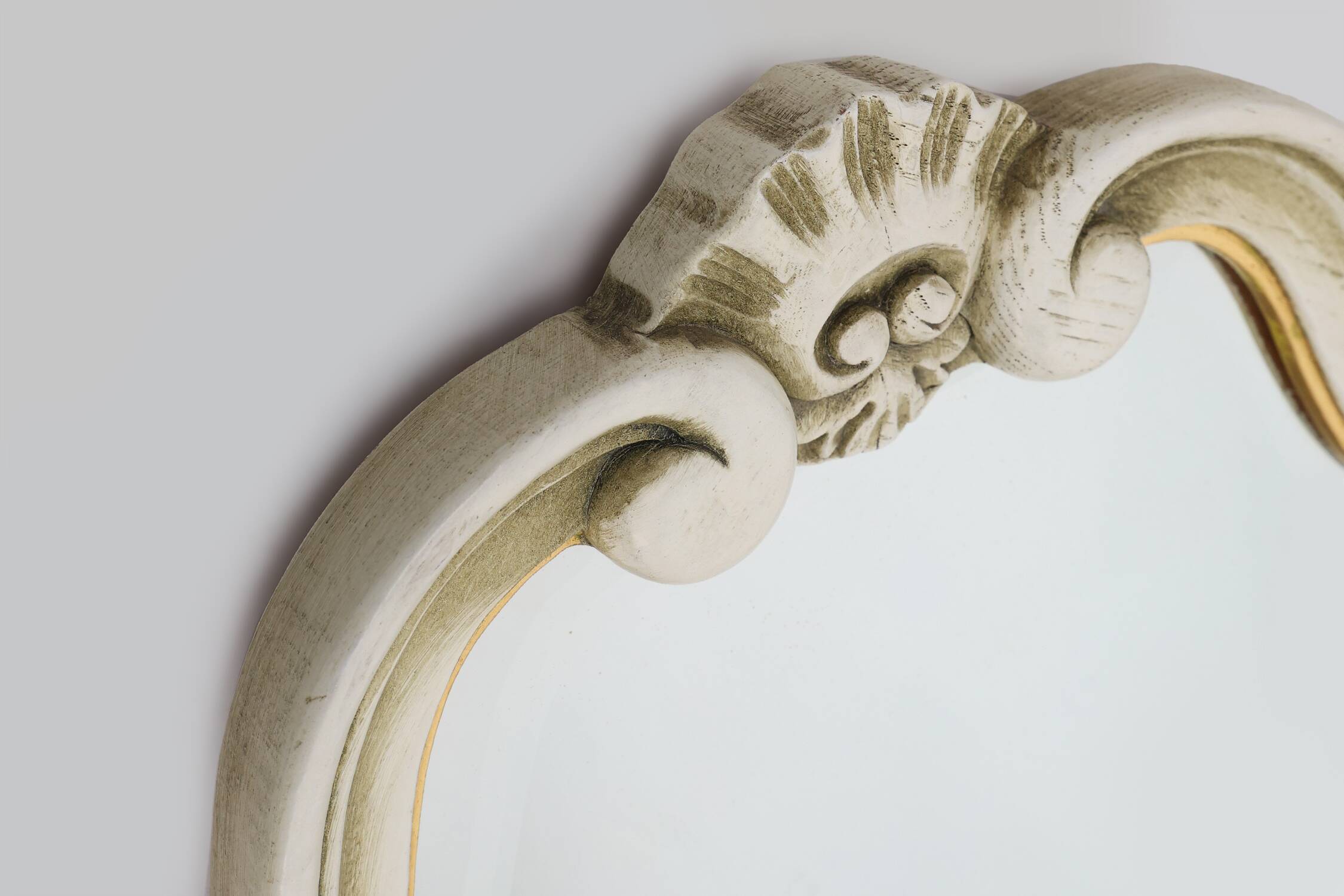 20th Century French beveled Louis XV style mirror