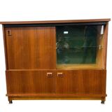 Bar cabinet / display cabinet / vintage furniture with glass section