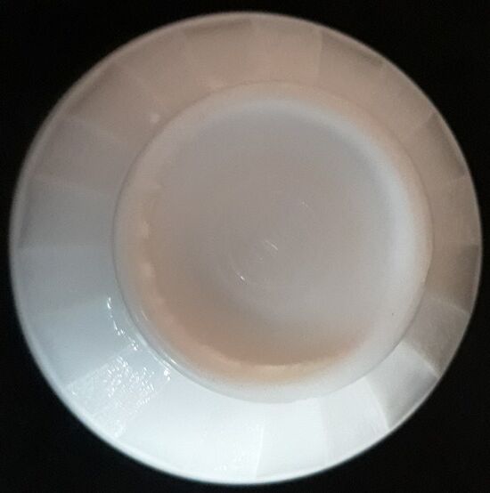 White opaline bowl, 70s