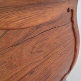 Louis xv style curved chest of drawers in mahogany