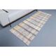 Vintage Turkish Hand-Knotted Wool Cotton White Kilim Runner Rug 75x208