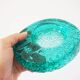 Turquoise annealed glass pocket empty