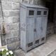 Patinated industrial wardrobe