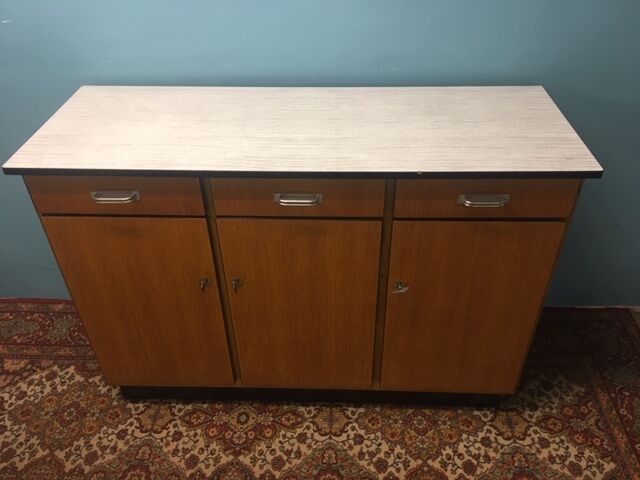 Light wood and Formica 1960 tray