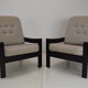 Pair of mid-century armchairs Leda Lux 1980's