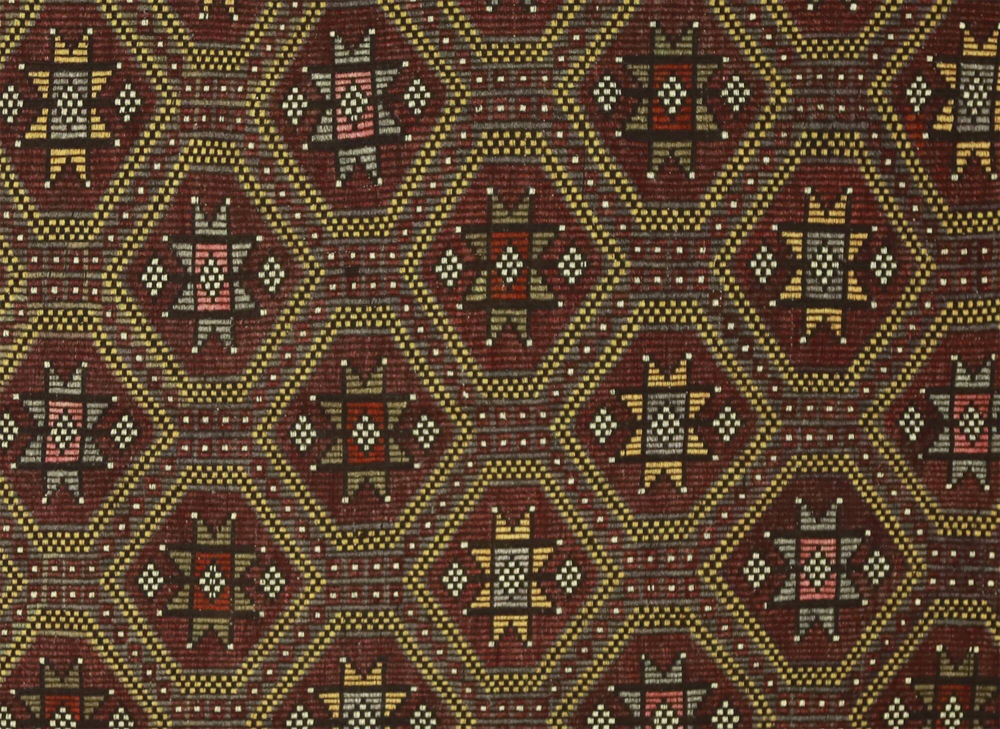 Authentic Vintage Turkish Kilim 175x303 cm Handwoven Ethnic Style