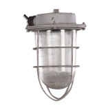 Lampe cage industrielle vintage