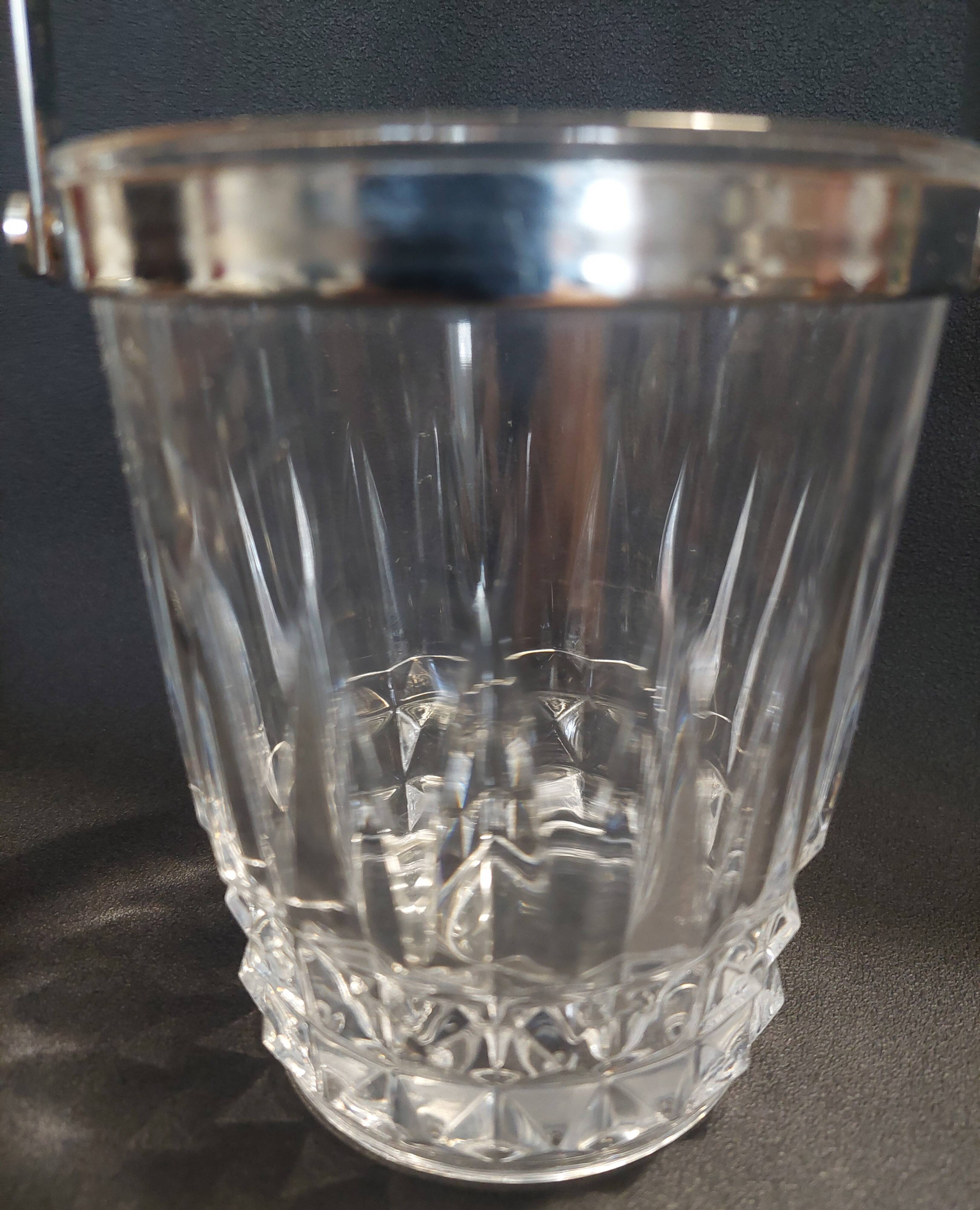 Vintage crystal ice bucket from Arc.