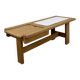 Table basse sixties design en chêne