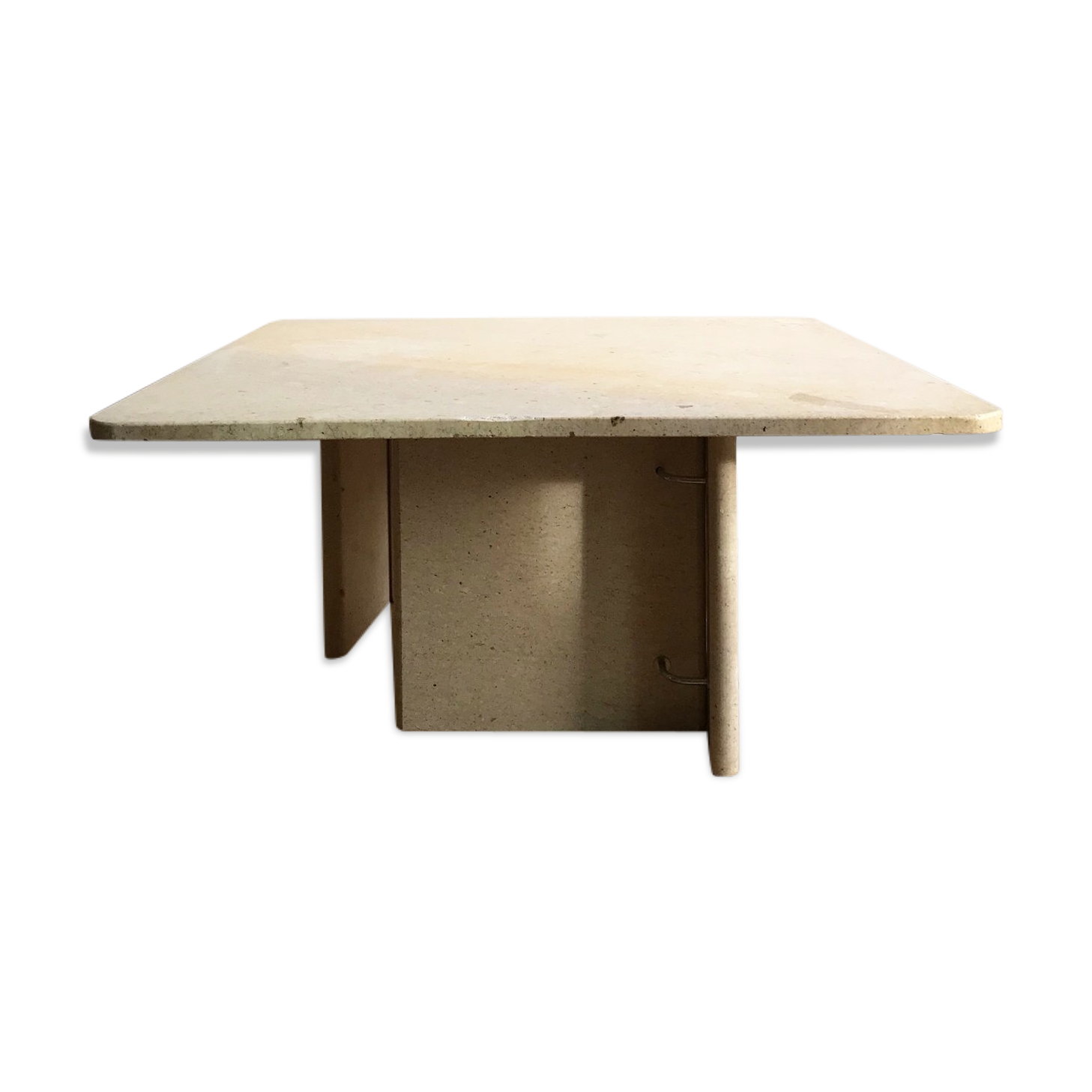 Travertine coffee table from the 1970s