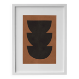 Framed abstract painting