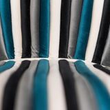 Set of 4 chairs toothpaste velvet 70s vintage