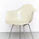 Off-White Dax Fibreglass Chair by Charles & Ray Eames for Herman Miller