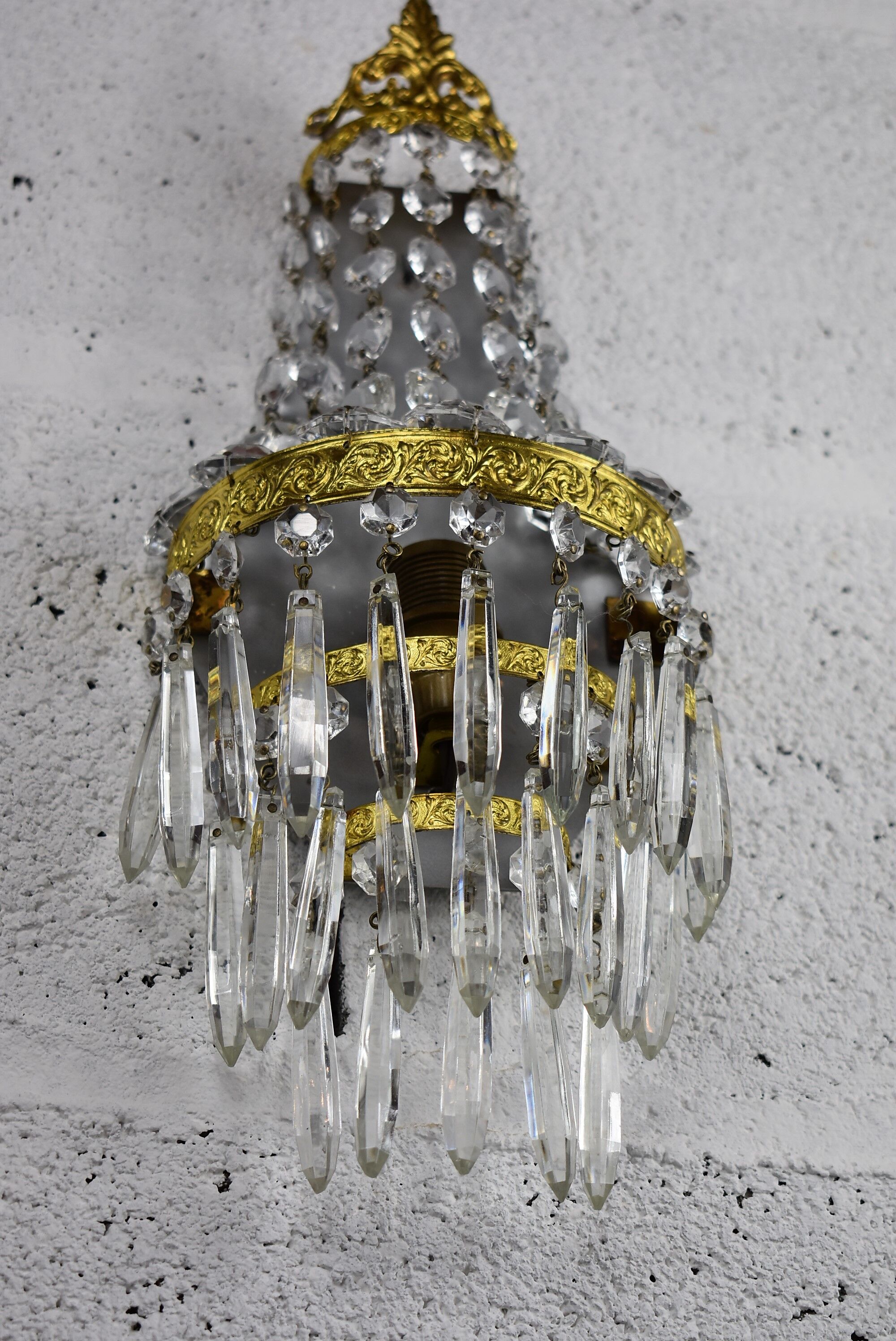 Pair of vintage stamps lamps