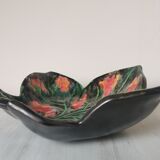 Vintage glazed ceramic trinket bowl