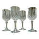 4 Arques crystal wine glasses