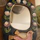 Mirror Mithe Espelt .bird decorations 29x22cm
