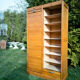 double curtain binder, year 50, light oak