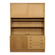 Danish modern oak wall cabinet by Poul Hundevad, Denmark 1960s
