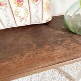 Old wooden and metal bench