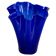 Vintage dark navy blue artistic vase from the mid-20th century.
