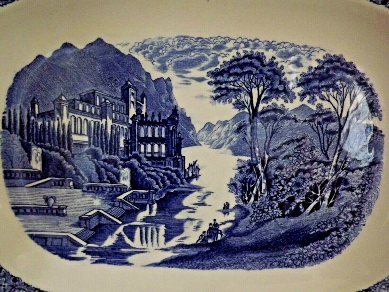 Oblong Serving Plate Dutch Royal Sphinx Maastricht Cambridge Old England 3590