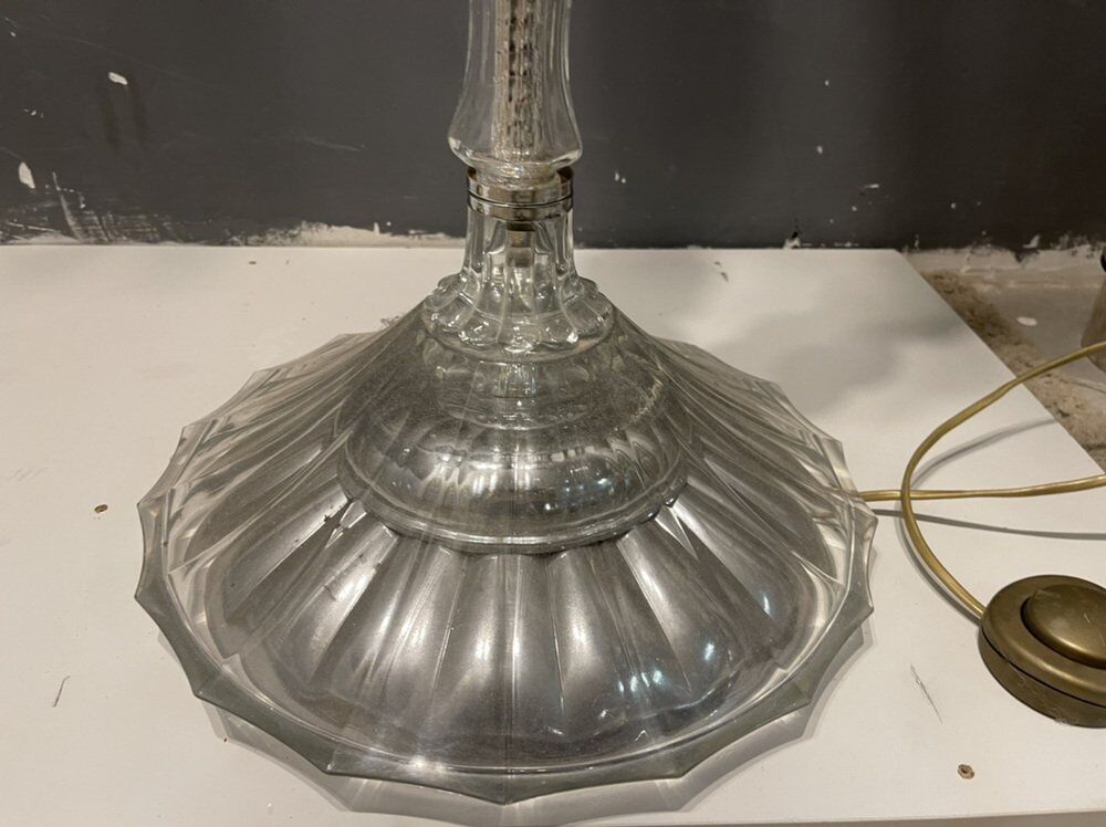 Murano crystal glass floor lamp
