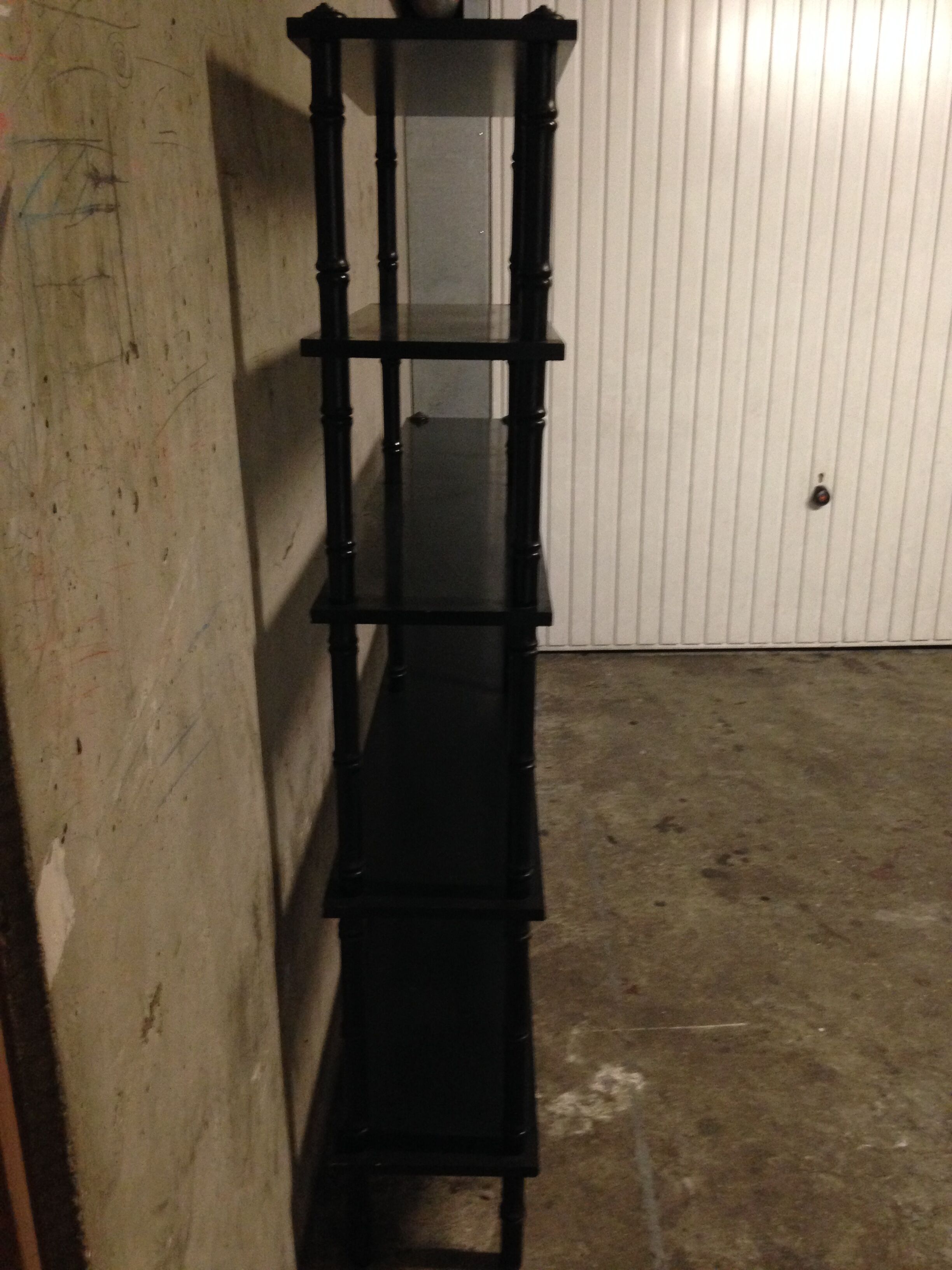 Napoleon III style blackened wooden shelf