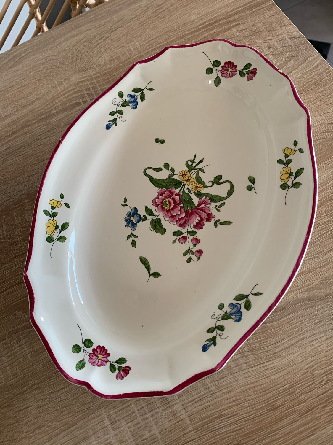 Old Saint Amand dish perfect condition