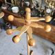 Porte manteau 1960 moderniste vintage en sapin 7 b