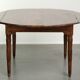 Table de ferme antique française ovale/ronde du 19ème siècle