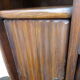 Asymmetrical brutalist furniture in solid elm