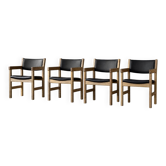 Set of 4 Mid-Century Modern Danish Oak Chairs by Hans J. Wegner for Getama