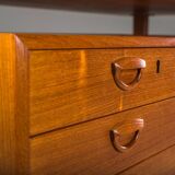 Danish teak desk by Kai Kristiansen for FM Møbler, 1960s