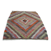 Vintage Turkish kilim, handwoven, 100x120 cm.