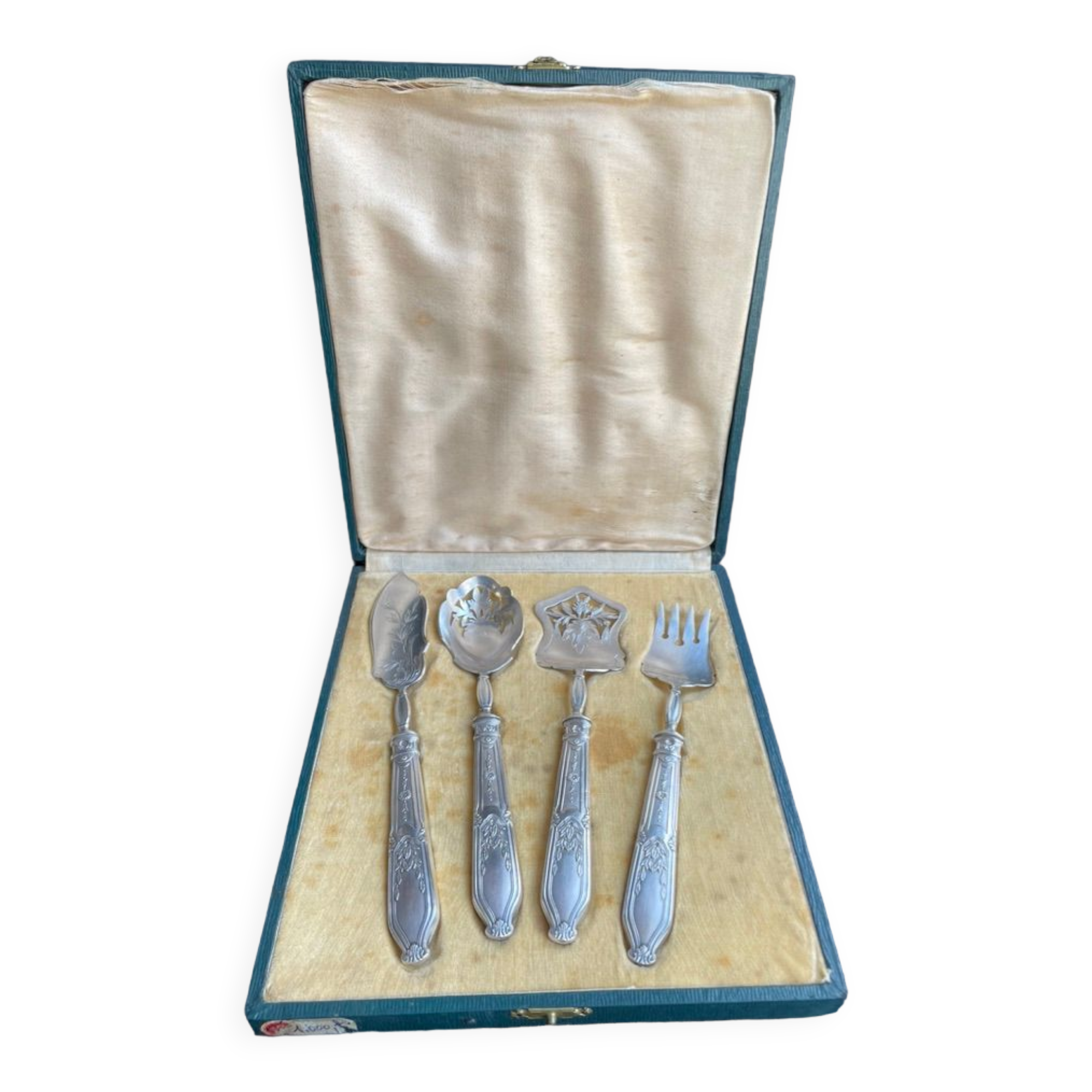 Coffret couverts de service, Mignardises, Confiserie, métal argenté