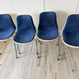 Set of 4 vintage Cojar chairs – Fermigier design – National Furniture