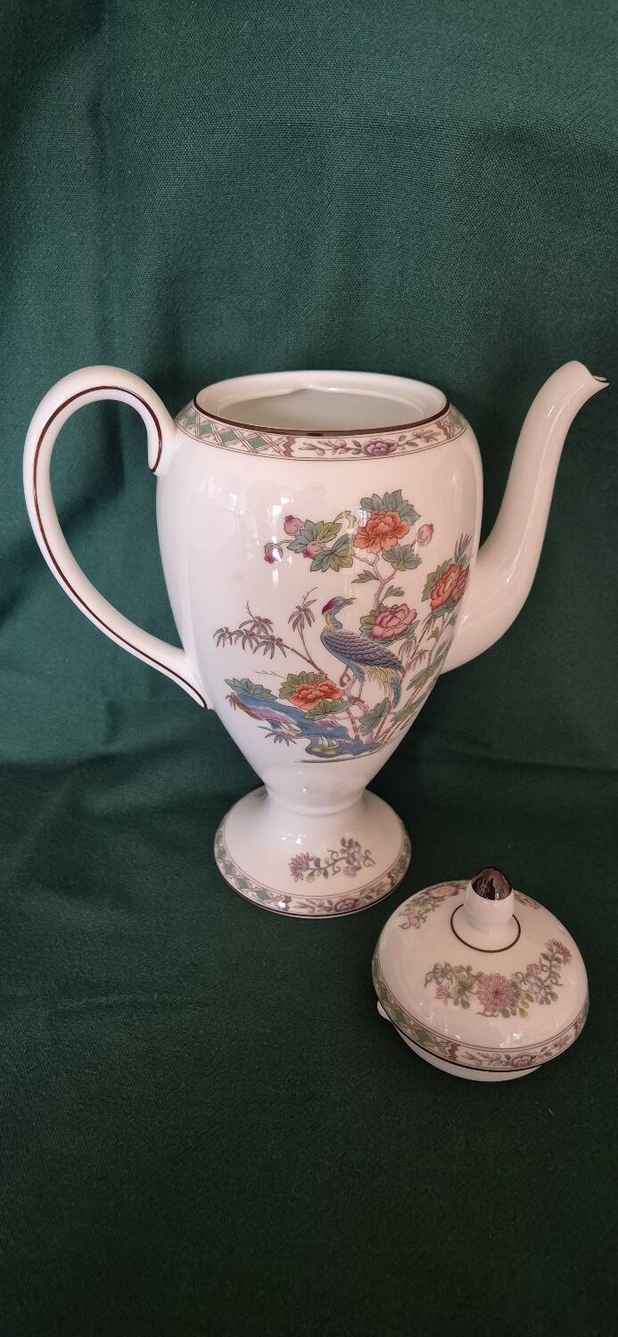 English porcelain coffee service by Wedgwood.