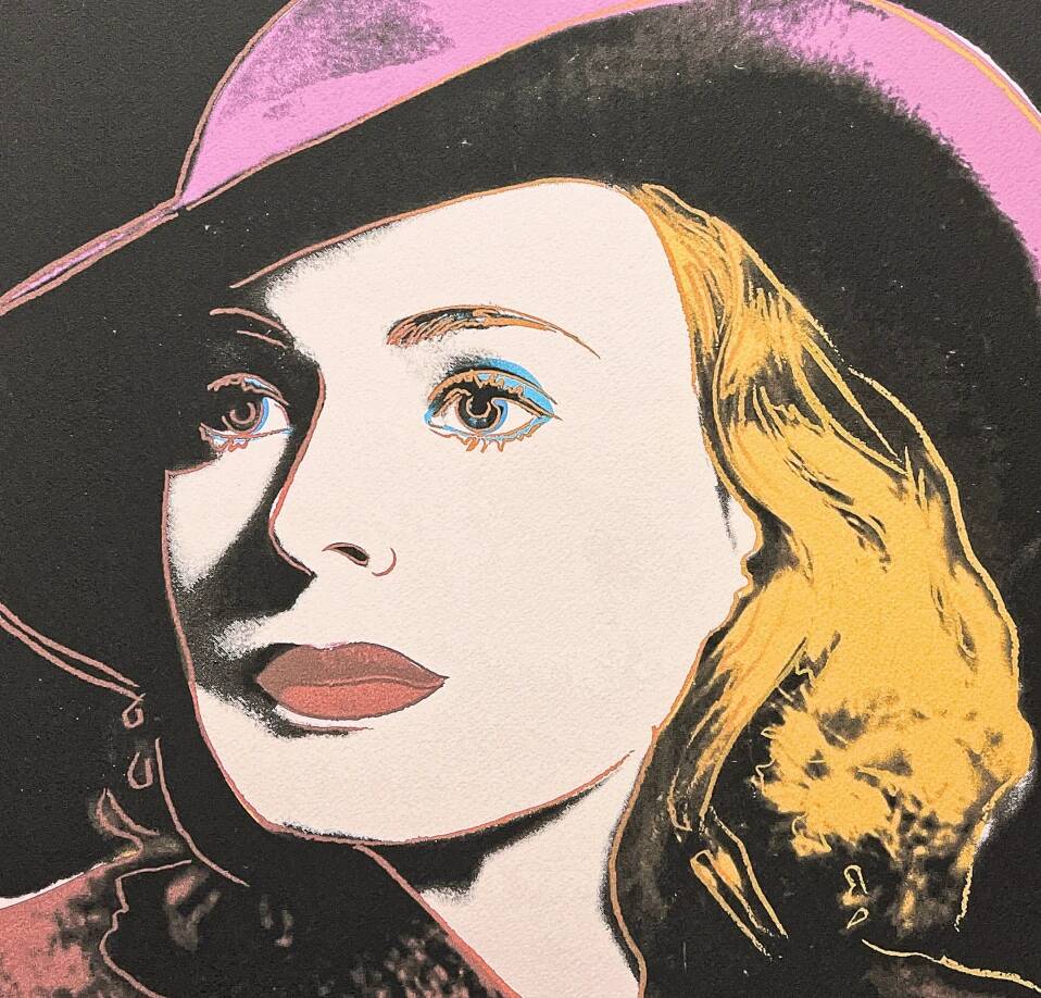 Lithographie CMOA Andy Warhol LIMITÉE | Portrait Pop Art INGRID BERGMAN