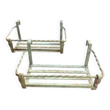 Wrought iron balcony planters