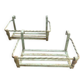 Wrought iron balcony planters