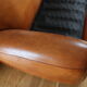 Classic club sofa leather swarthy