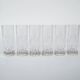 Set of crystal glasses, Italian design, 1960s, production: Italy