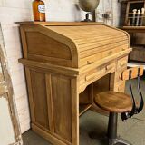 American desk with oak curtain
