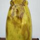 Large marbled yellow Art Deco vase