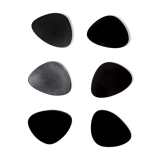 Six Alessi plates for mignardises, soft porcelain.