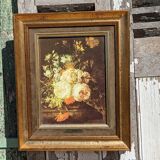 Painting of flowers by R. Ruysch